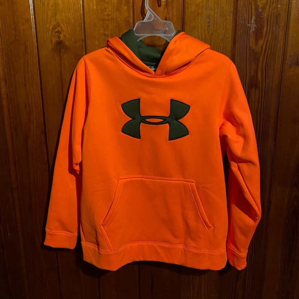 Under Armour ~ Blaze Orange Hooded Pullover